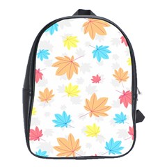 Leaves-141 School Bag (xl) by nateshop