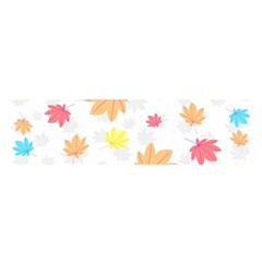 Leaves-141 Oblong Satin Scarf (16  X 60 ) by nateshop