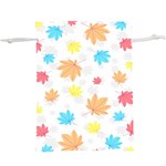 Leaves-141 Lightweight Drawstring Pouch (XL) Front