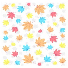 Leaves-141 Wooden Puzzle Square by nateshop