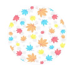 Leaves-141 Mini Round Pill Box (pack Of 3) by nateshop