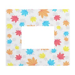 Leaves-141 White Wall Photo Frame 5  X 7 