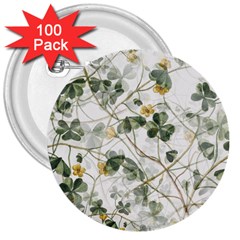 Leaves-142 3  Buttons (100 Pack)  by nateshop