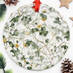 Leaves-142 Ornament (round Filigree)