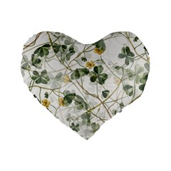 Leaves-142 Standard 16  Premium Heart Shape Cushions by nateshop