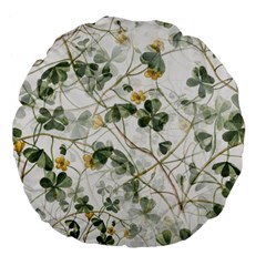 Leaves-142 Large 18  Premium Flano Round Cushions by nateshop