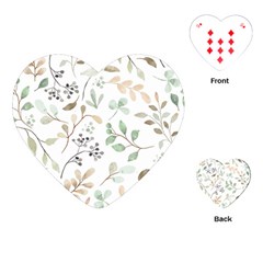 Leaves-147 Playing Cards Single Design (heart) by nateshop