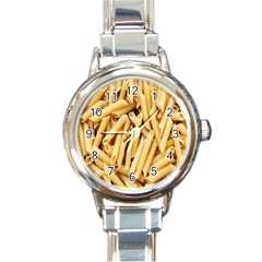 Pasta-79 Round Italian Charm Watch by nateshop