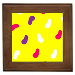 Pattern-yellow - 1 Framed Tile by nateshop