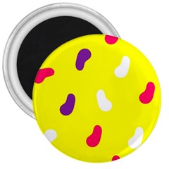 Pattern-yellow - 1 3  Magnets by nateshop