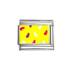 Pattern-yellow - 1 Italian Charm (9mm) by nateshop