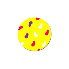 Pattern-yellow - 1 Golf Ball Marker (4 Pack) by nateshop