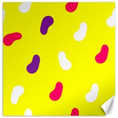 Pattern-yellow - 1 Canvas 20  X 20  by nateshop