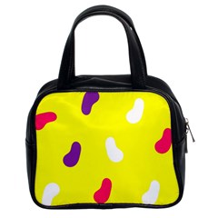 Pattern-yellow - 1 Classic Handbag (two Sides) by nateshop