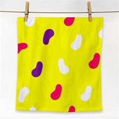 Pattern-yellow - 1 Face Towel by nateshop