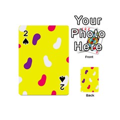 Pattern-yellow - 1 Playing Cards 54 Designs (mini) by nateshop