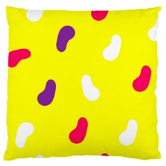 Pattern-yellow - 1 Standard Premium Plush Fleece Cushion Case (one Side) by nateshop