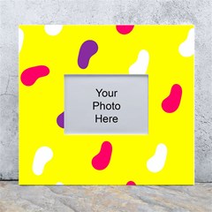 Pattern-yellow - 1 White Wall Photo Frame 5  X 7 