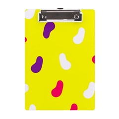 Pattern-yellow - 1 A5 Acrylic Clipboard by nateshop