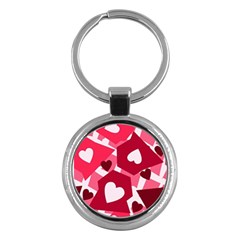 Pink-17 Key Chain (round) by nateshop