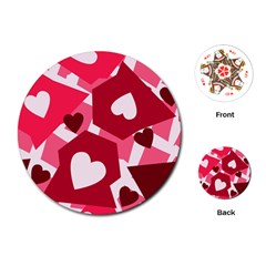 Pink-17 Playing Cards Single Design (round) by nateshop