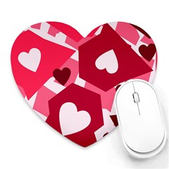 Pink-17 Heart Mousepad by nateshop