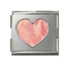 Pink-66 Mega Link Heart Italian Charm (18mm) by nateshop