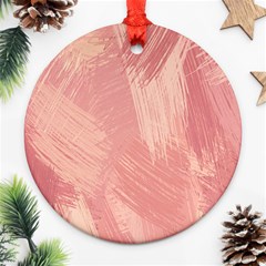 Pink-66 Round Ornament (two Sides) by nateshop