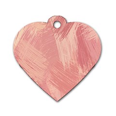 Pink-66 Dog Tag Heart (two Sides) by nateshop