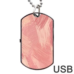 Pink-66 Dog Tag Usb Flash (one Side) by nateshop