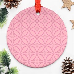 Pink-75 Round Ornament (two Sides) by nateshop