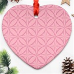 Pink-75 Heart Ornament (Two Sides) Front