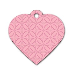 Pink-75 Dog Tag Heart (one Side) by nateshop