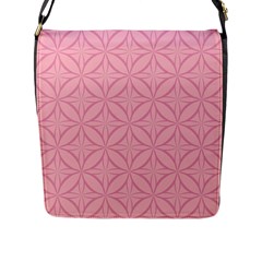 Pink-75 Flap Closure Messenger Bag (l) by nateshop