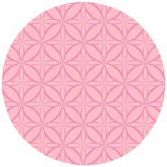 Pink-75 Wooden Puzzle Round by nateshop