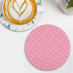 Pink-75 Uv Print Round Tile Coaster by nateshop