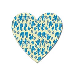 Rose-blue Heart Magnet by nateshop