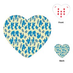 Rose-blue Playing Cards Single Design (Heart)