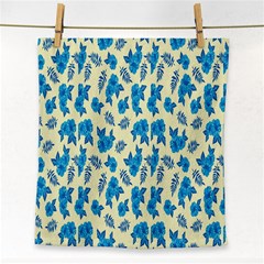 Rose-blue Face Towel by nateshop