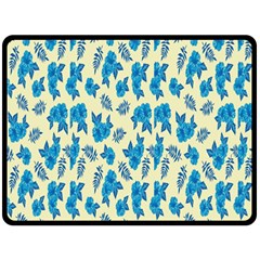 Rose-blue Fleece Blanket (Large)