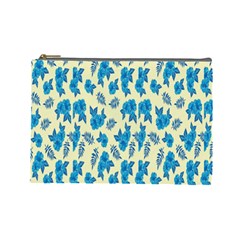 Rose-blue Cosmetic Bag (large) by nateshop