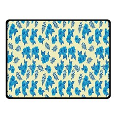 Rose-blue Two Sides Fleece Blanket (Small)