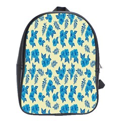 Rose-blue School Bag (xl) by nateshop