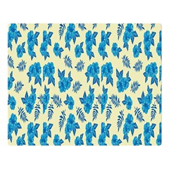 Rose-blue Two Sides Premium Plush Fleece Blanket (Large)