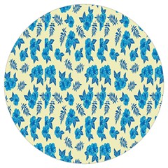 Rose-blue Round Trivet