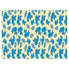 Rose-blue Premium Plush Fleece Blanket (Extra Small)