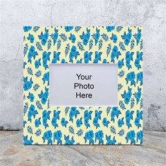 Rose-blue White Box Photo Frame 4  x 6 