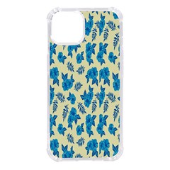 Rose-blue Iphone 14 Tpu Uv Print Case