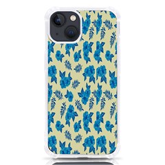 Rose-blue Iphone 13 Tpu Uv Print Case by nateshop