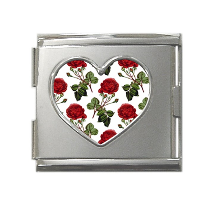 Roses-51 Mega Link Heart Italian Charm (18mm)